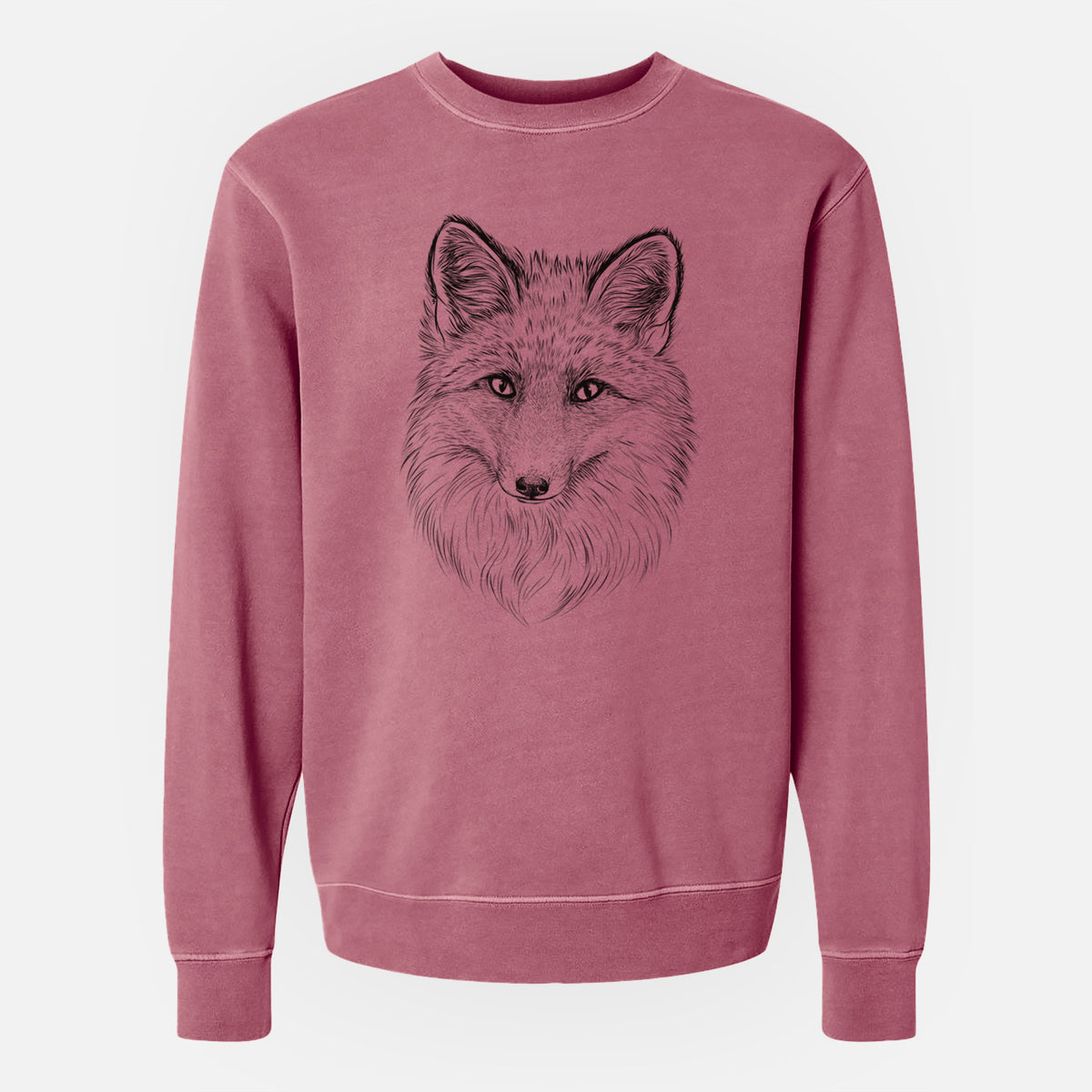 Red Fox - Vulpes vulpes - Unisex Pigment Dyed Crew Sweatshirt