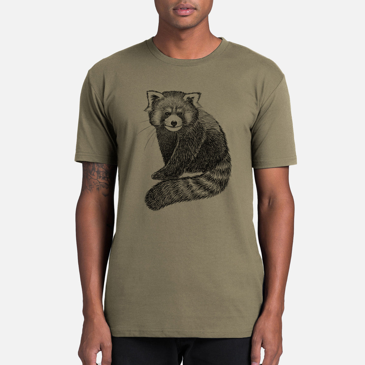 Red Panda - Ailurus fulgens styani - Mens Everyday Staple Tee