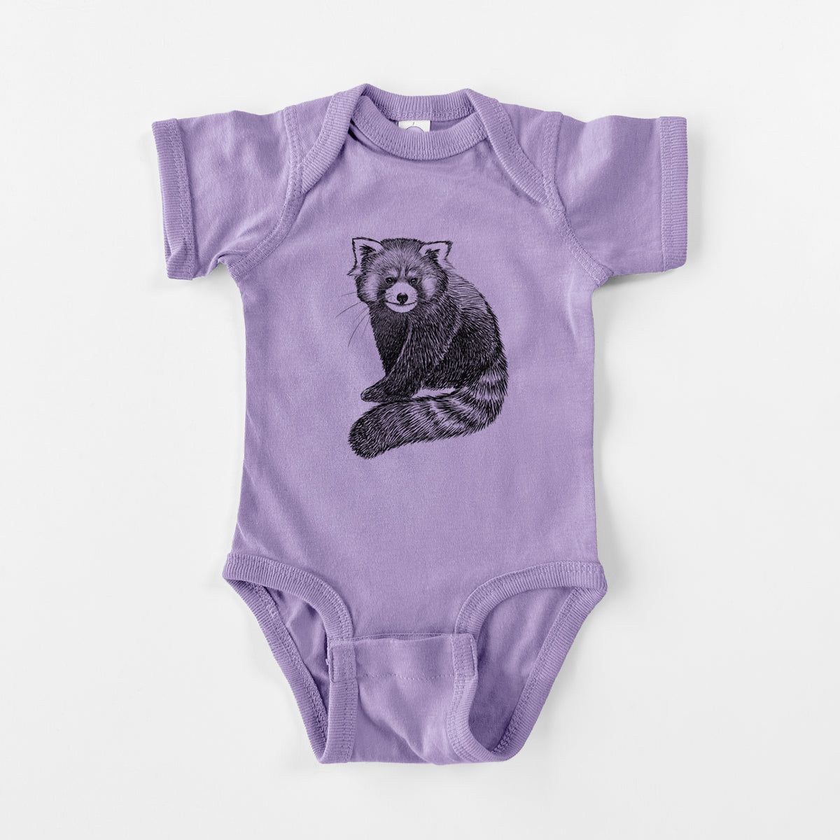 Red Panda - Ailurus fulgens styani - Baby Fine Jersey Bodysuit