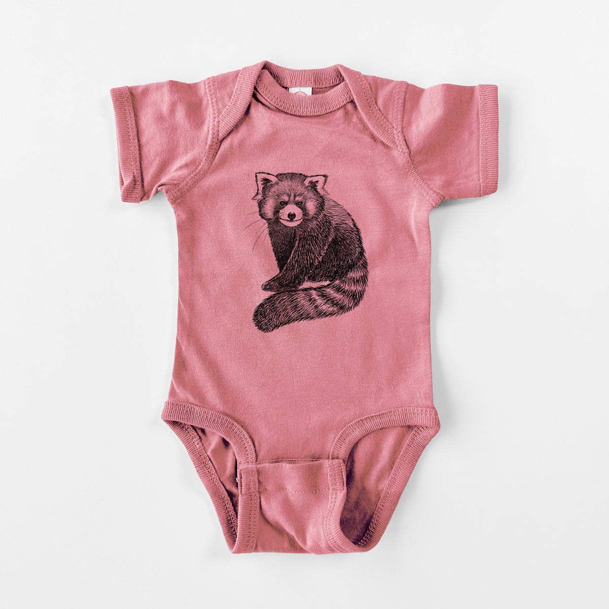 Red Panda - Ailurus fulgens styani - Baby Fine Jersey Bodysuit