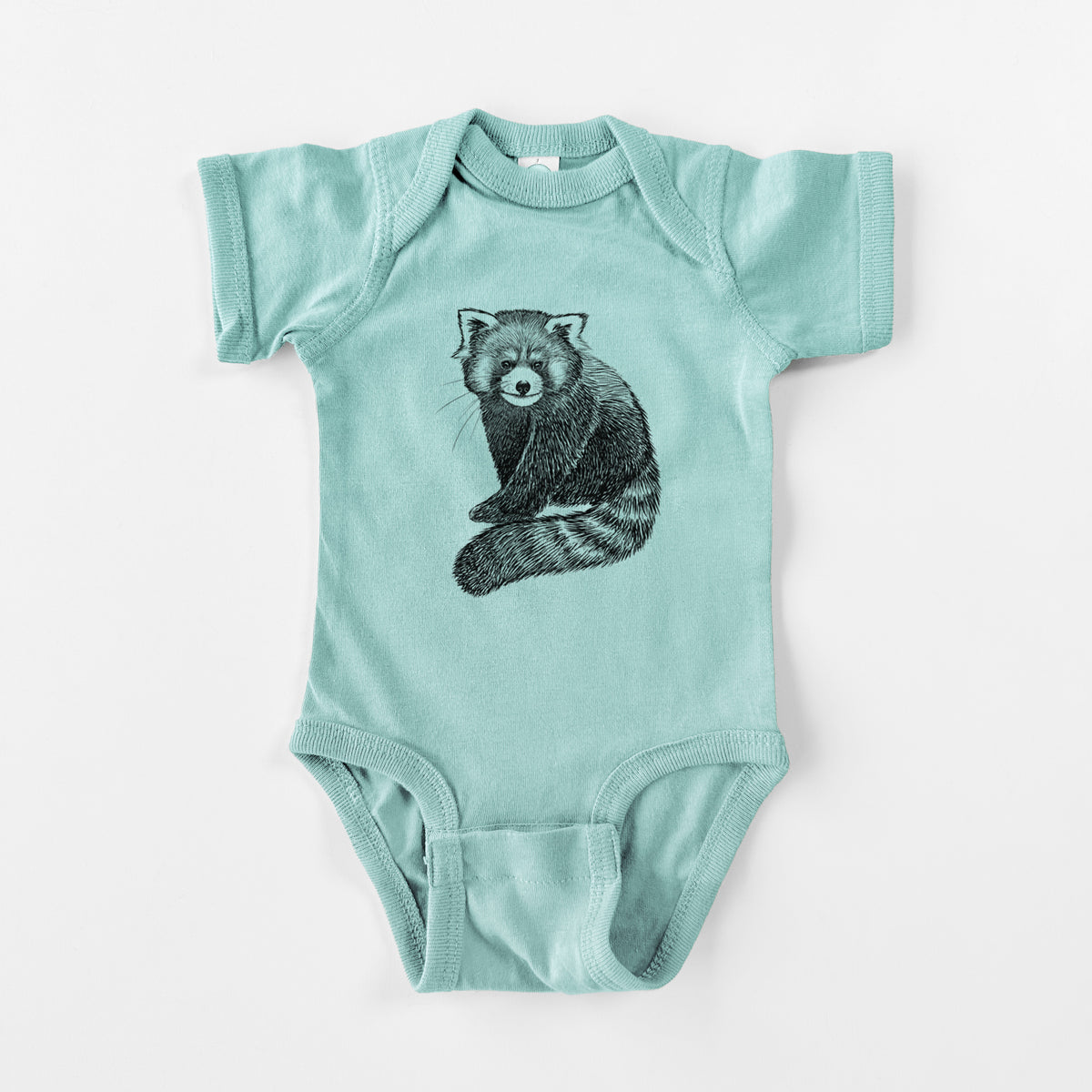 Red Panda - Ailurus fulgens styani - Baby Fine Jersey Bodysuit