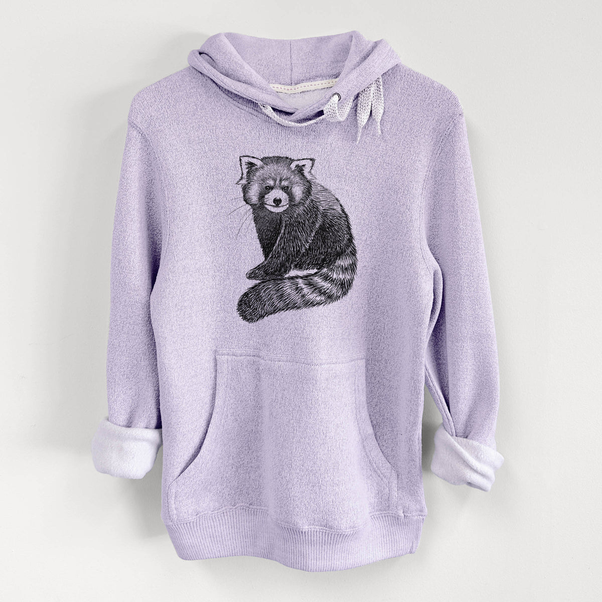 Red Panda - Ailurus fulgens styani - Knit Hoodie