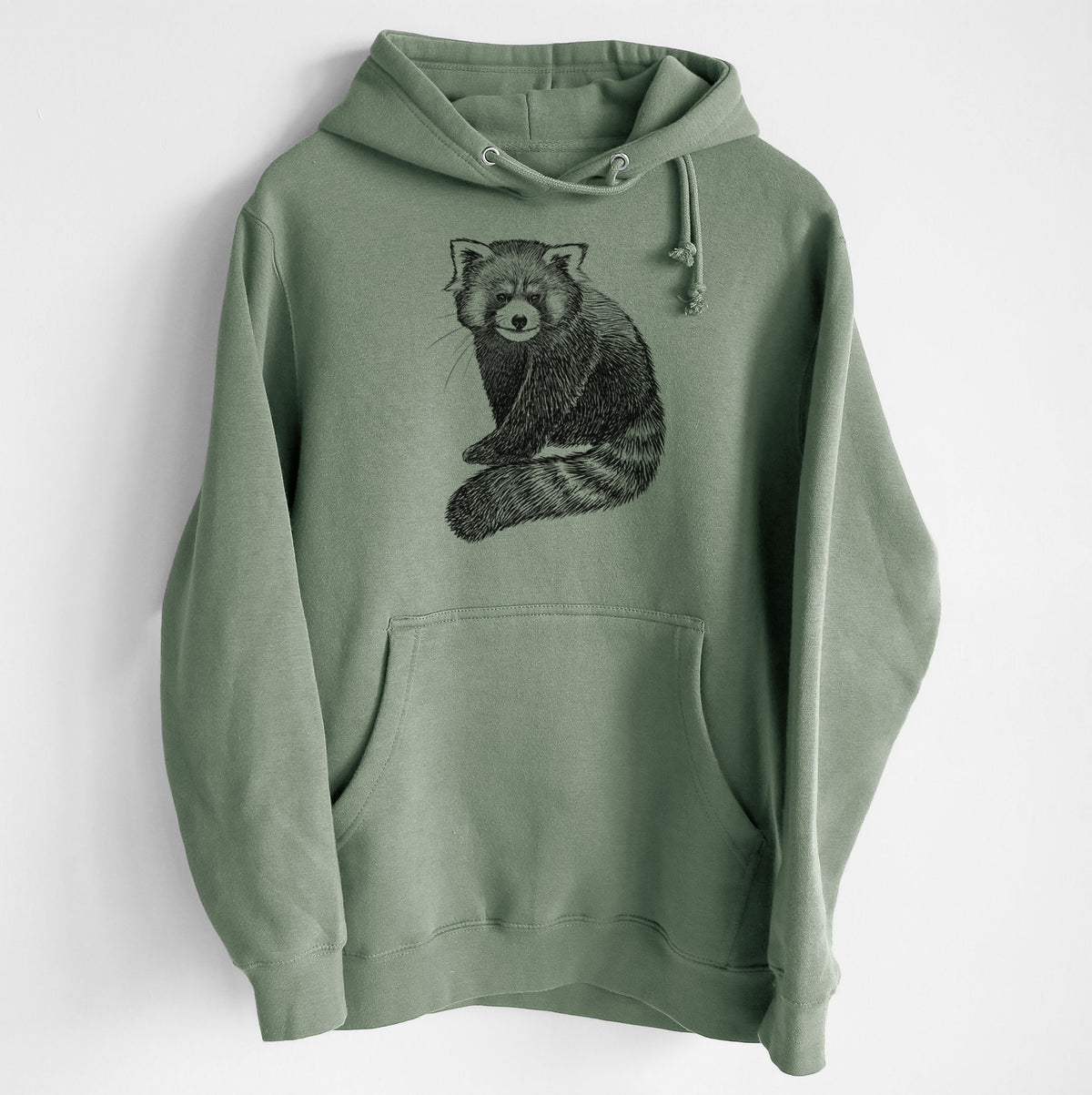 Red Panda - Ailurus fulgens styani - Heavyweight Fleece Hoodie