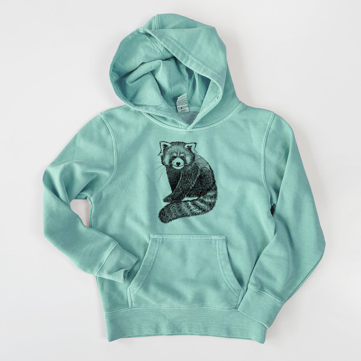 Red Panda - Ailurus fulgens styani - Youth Pigment Dyed Hoodie