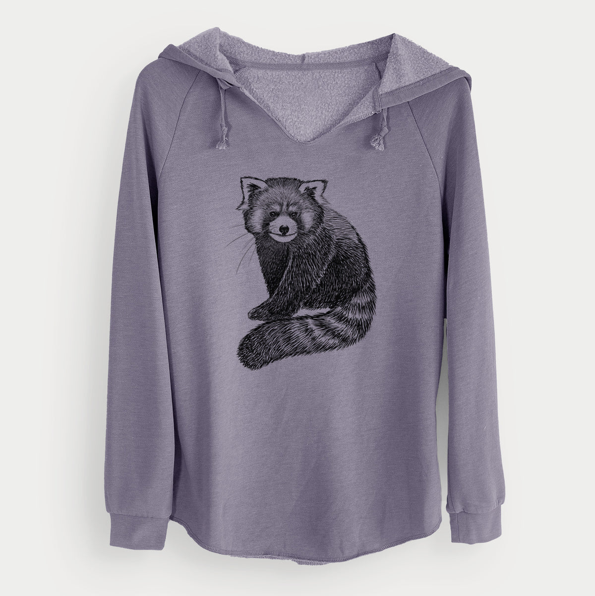 Red Panda - Ailurus fulgens styani - Cali Wave Hooded Sweatshirt