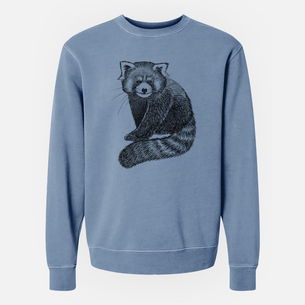 Red Panda - Ailurus fulgens styani - Unisex Pigment Dyed Crew Sweatshirt