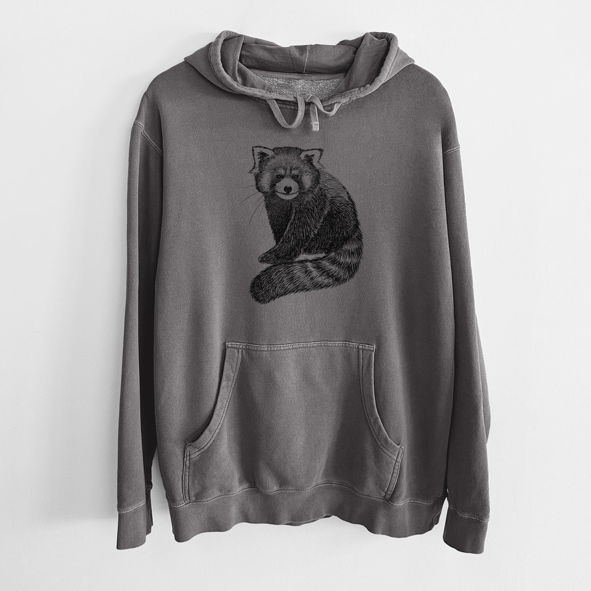 Red Panda - Ailurus fulgens styani - Unisex Pigment Dyed Hoodie