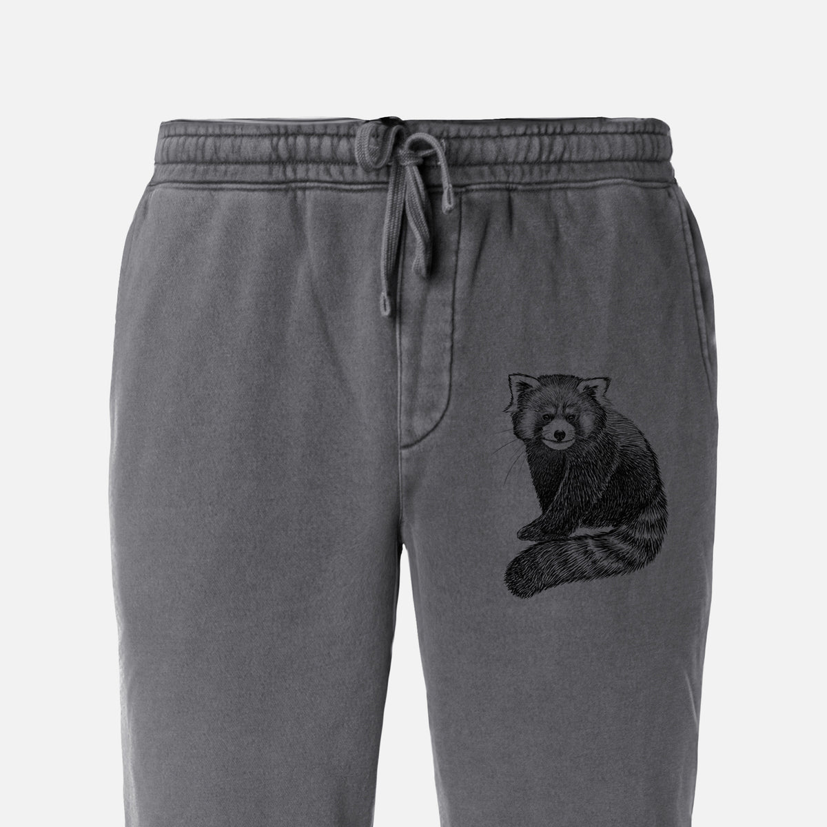 Red Panda - Ailurus fulgens styani - Unisex Pigment Dyed Sweatpants