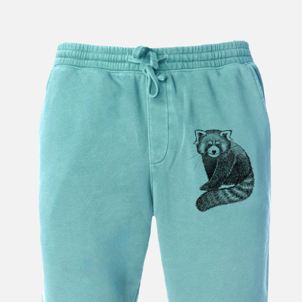 Red Panda - Ailurus fulgens styani - Unisex Pigment Dyed Sweatpants