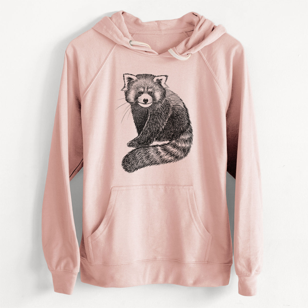 CLEARANCE - Red Panda - Ailurus fulgens styani  - Unisex Slim Fit Loopback Terry Hoodie