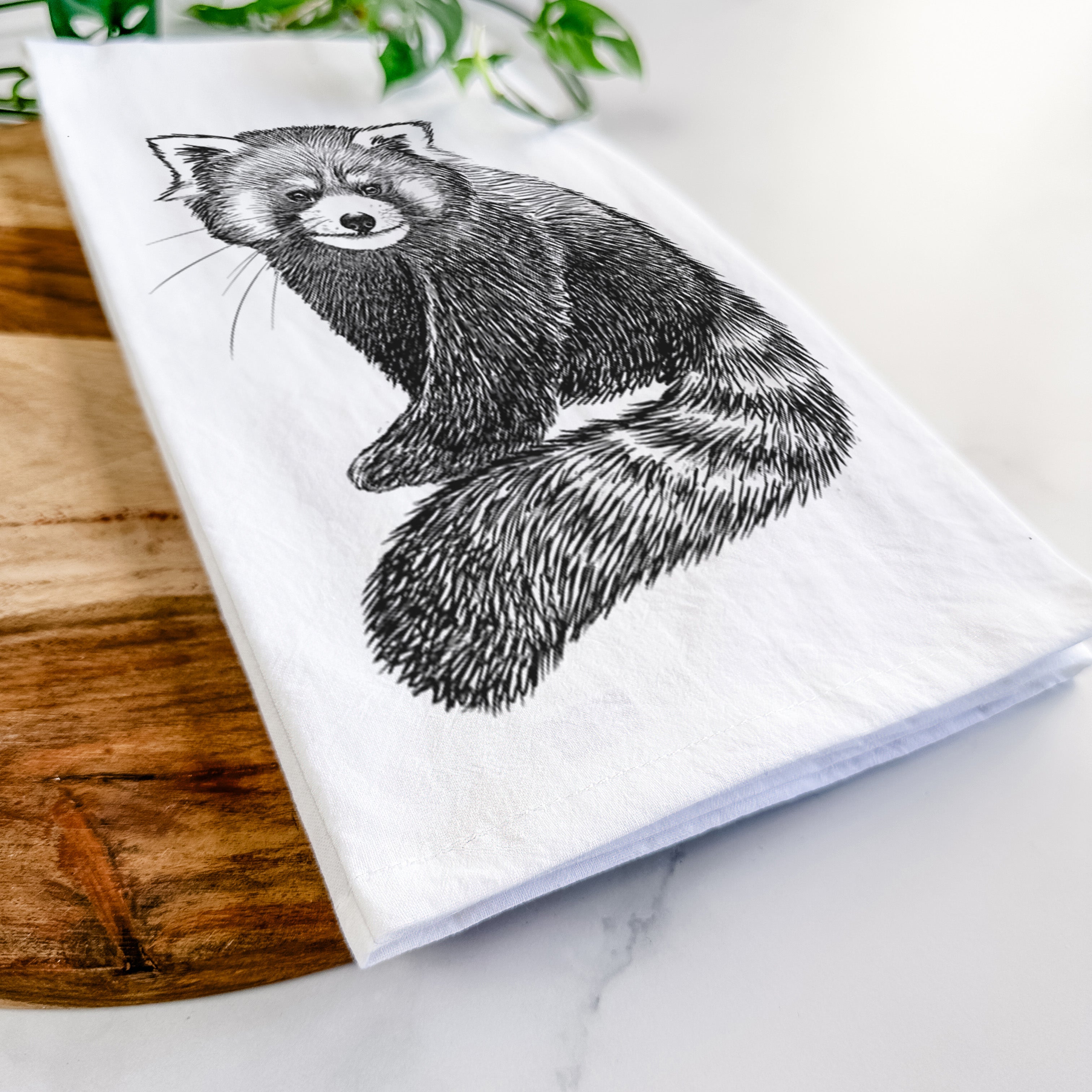 Red Panda - Ailurus fulgens styani Tea Towel