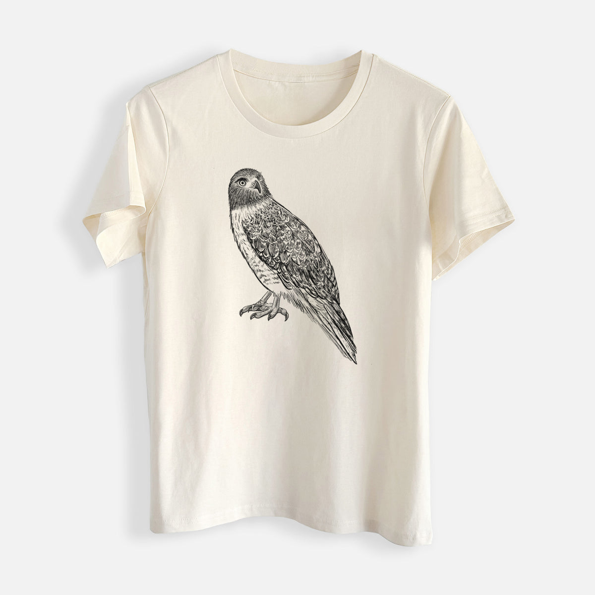 Red-tailed Hawk - Buteo jamaicensis - Womens Everyday Maple Tee