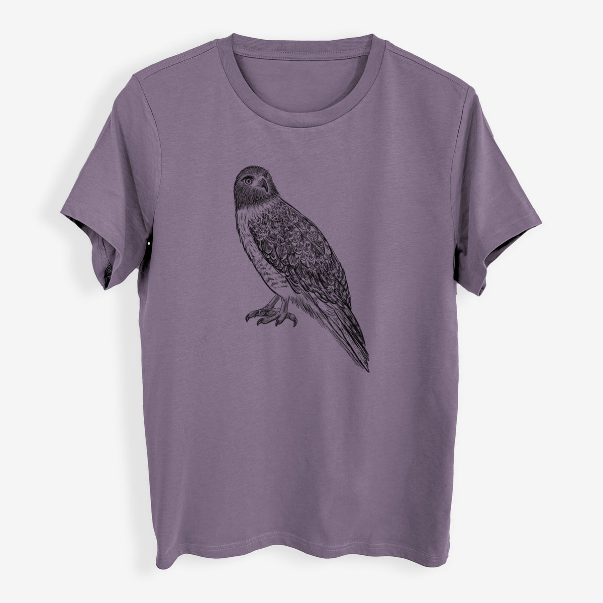 Red-tailed Hawk - Buteo jamaicensis - Womens Everyday Maple Tee