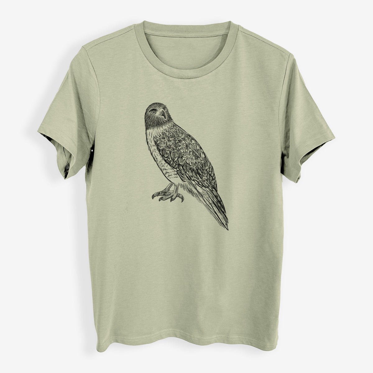 Red-tailed Hawk - Buteo jamaicensis - Womens Everyday Maple Tee