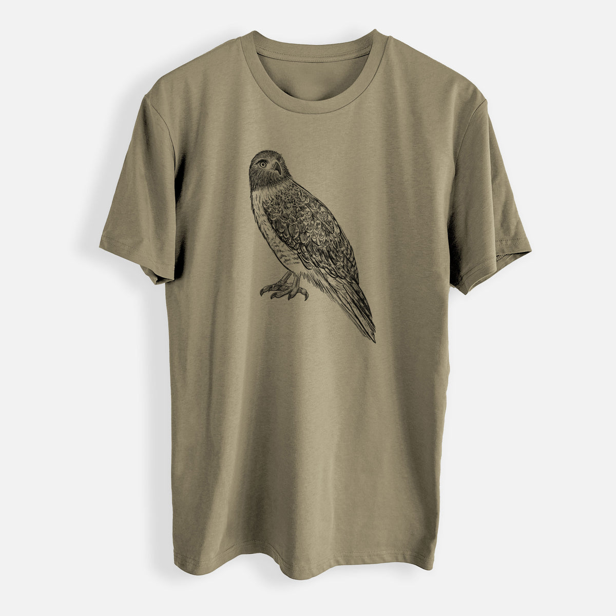 Red-tailed Hawk - Buteo jamaicensis - Mens Everyday Staple Tee