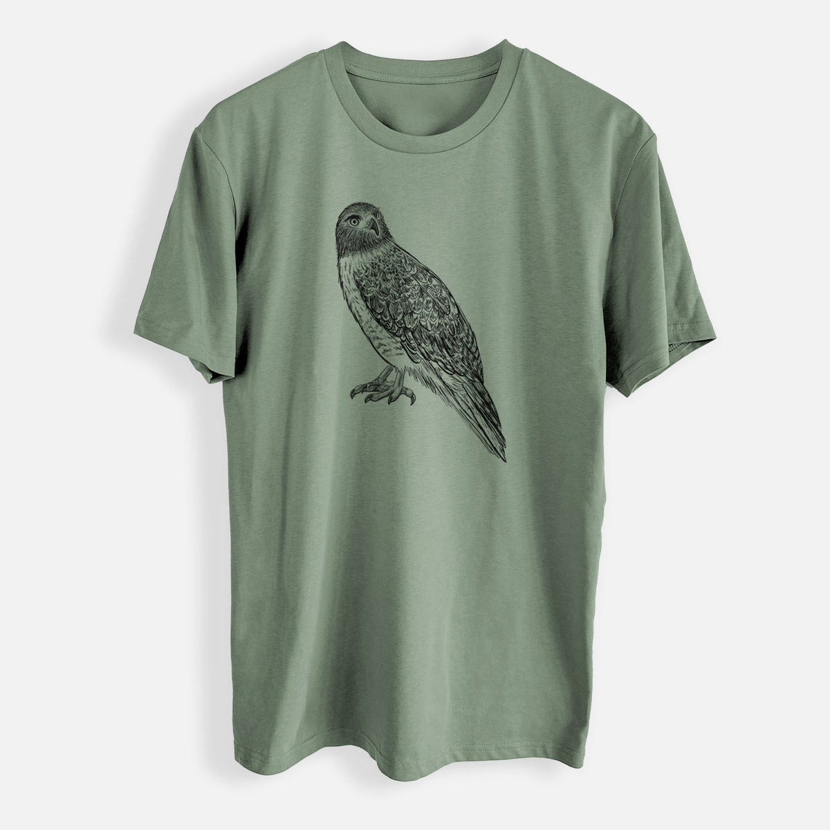 Red-tailed Hawk - Buteo jamaicensis - Mens Everyday Staple Tee