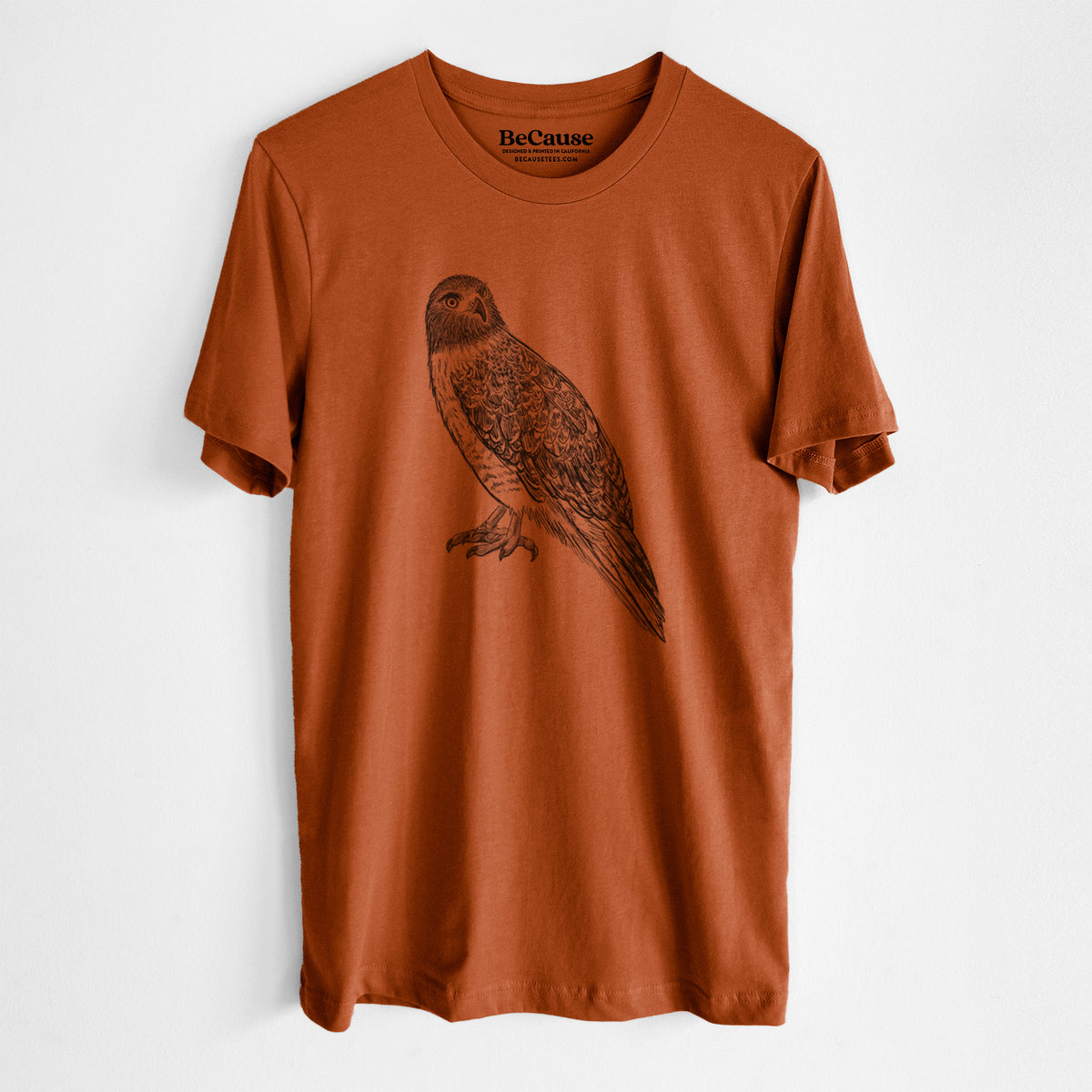 Red-tailed Hawk - Buteo jamaicensis - Lightweight 100% Cotton Unisex Crewneck