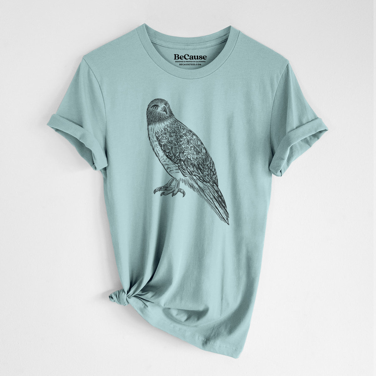 Red-tailed Hawk - Buteo jamaicensis - Lightweight 100% Cotton Unisex Crewneck