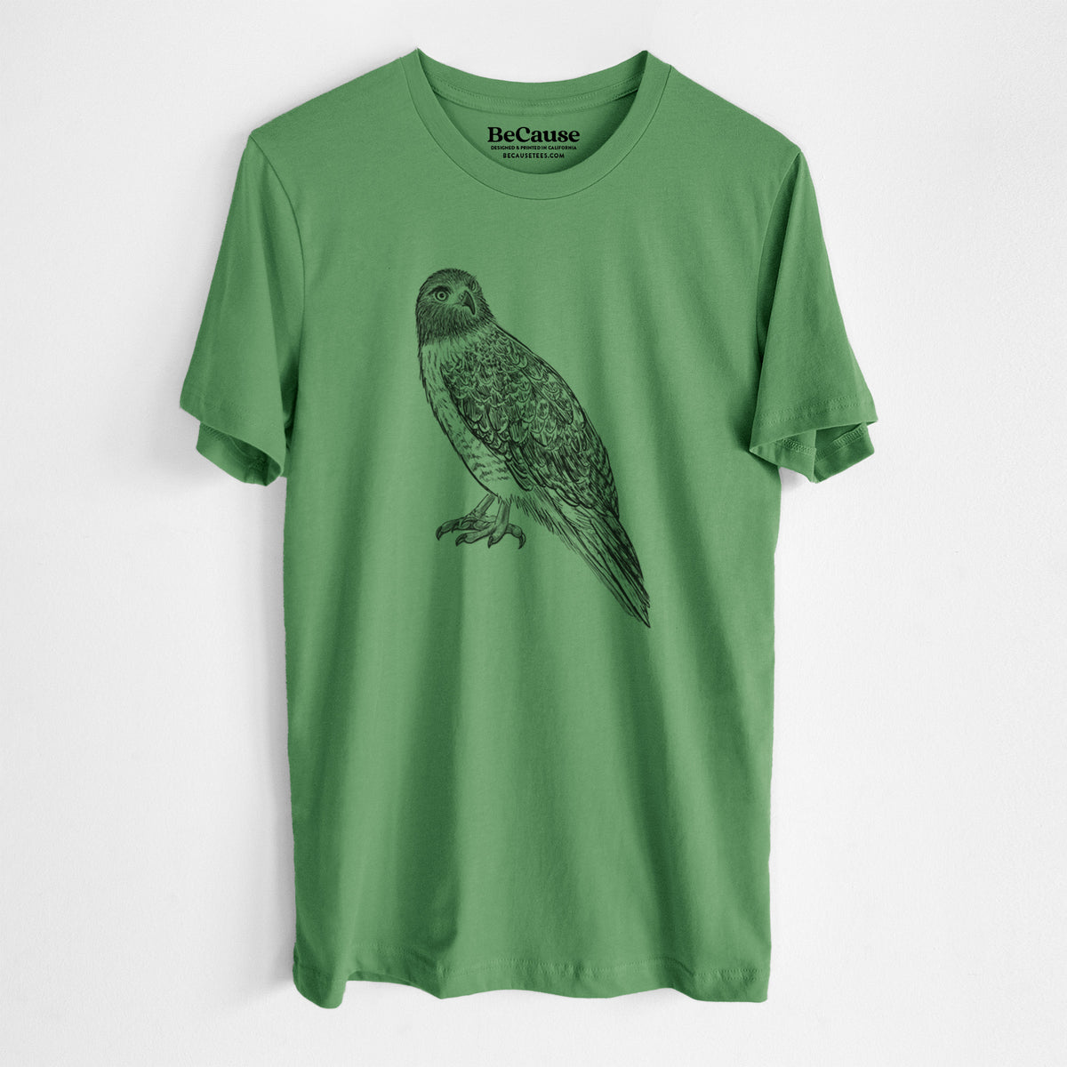 Red-tailed Hawk - Buteo jamaicensis - Lightweight 100% Cotton Unisex Crewneck