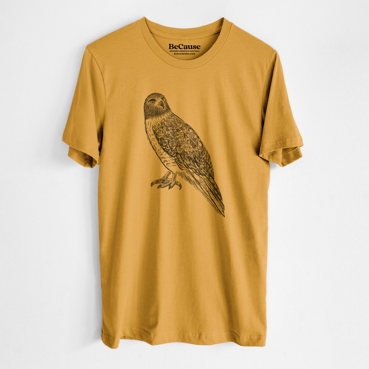 Red-tailed Hawk - Buteo jamaicensis - Lightweight 100% Cotton Unisex Crewneck