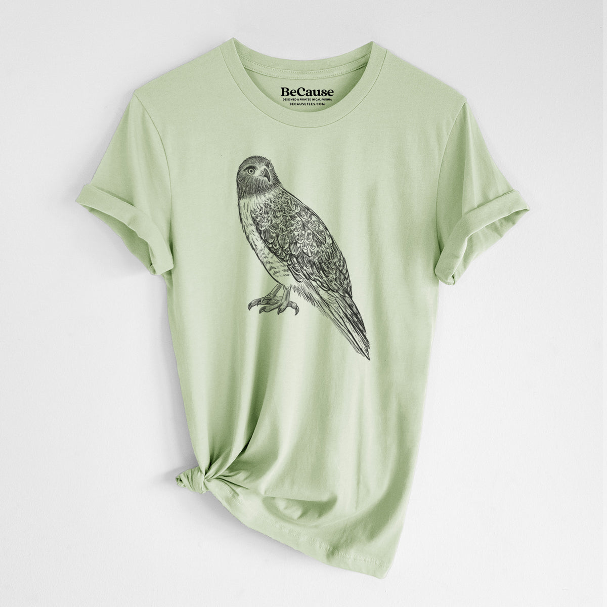 Red-tailed Hawk - Buteo jamaicensis - Lightweight 100% Cotton Unisex Crewneck