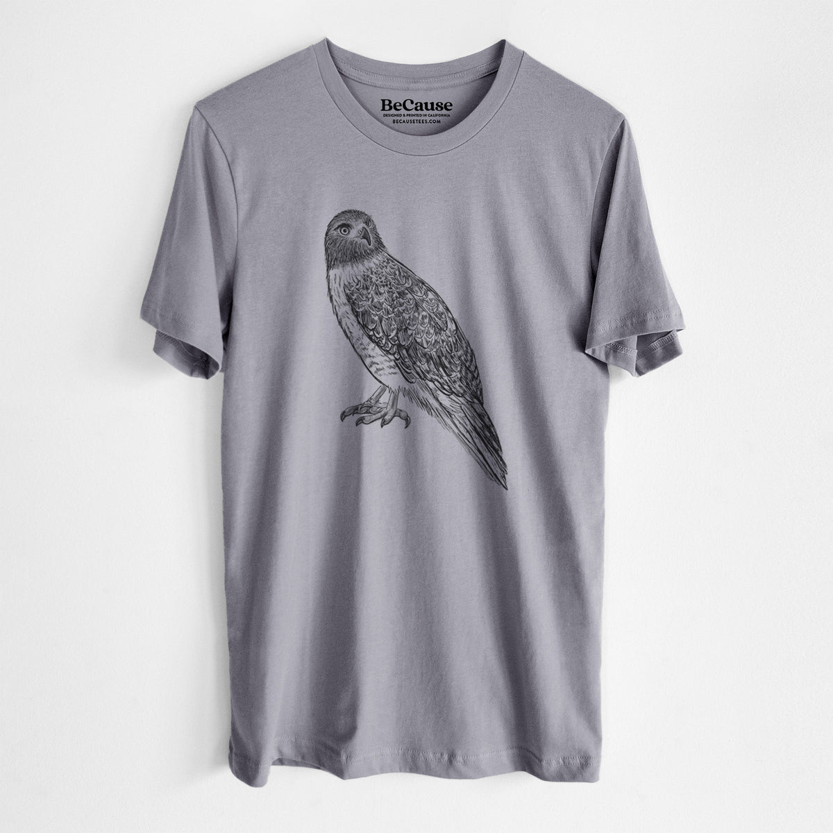 Red-tailed Hawk - Buteo jamaicensis - Lightweight 100% Cotton Unisex Crewneck