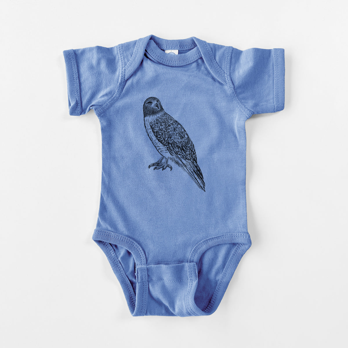 Red-tailed Hawk - Buteo jamaicensis - Baby Fine Jersey Bodysuit
