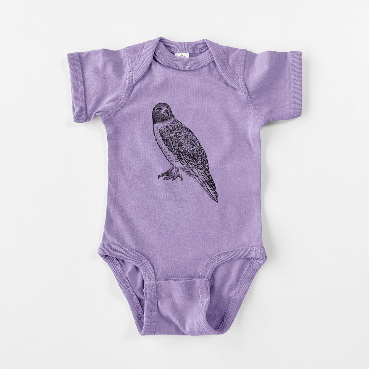 Red-tailed Hawk - Buteo jamaicensis - Baby Fine Jersey Bodysuit