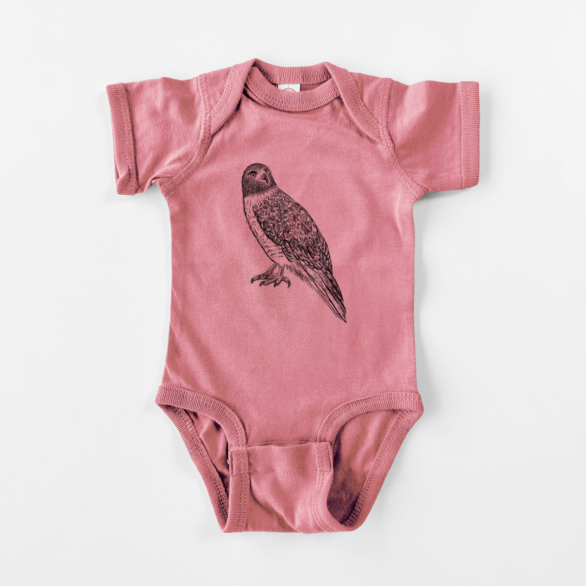 Red-tailed Hawk - Buteo jamaicensis - Baby Fine Jersey Bodysuit