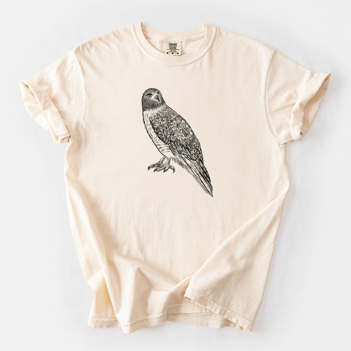 Red-tailed Hawk - Buteo jamaicensis - Unisex Comfort Colors Garment-Dyed Heavyweight T-shirt