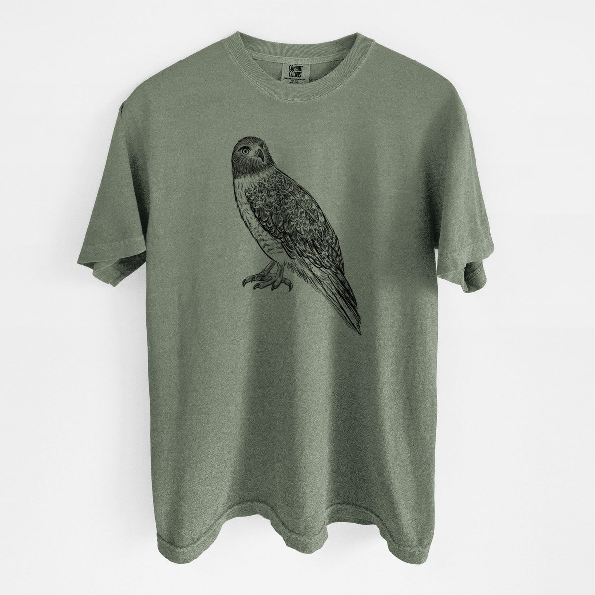 Red-tailed Hawk - Buteo jamaicensis - Unisex Comfort Colors Garment-Dyed Heavyweight T-shirt