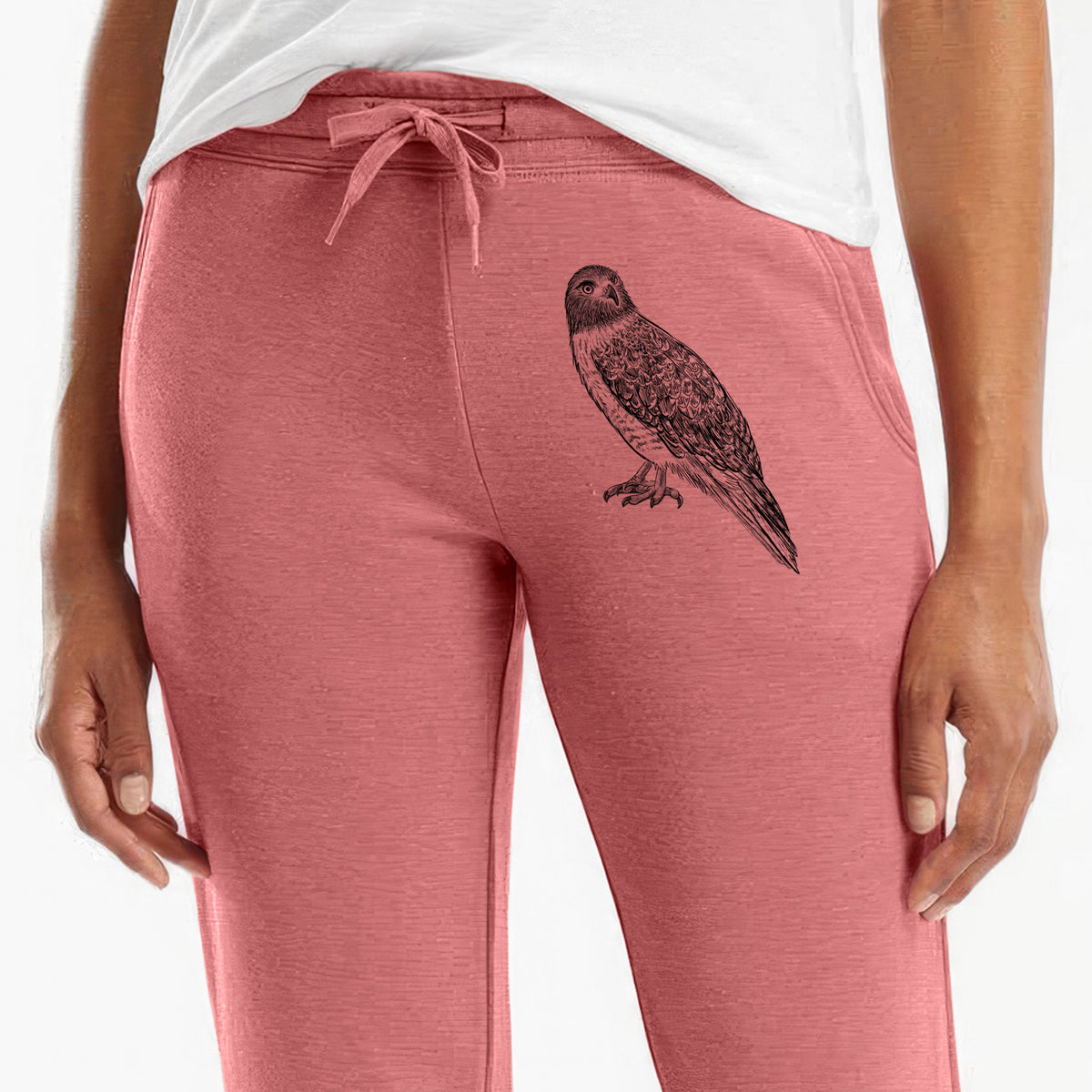 Red-tailed Hawk - Buteo jamaicensis - Women&#39;s Cali Wave Jogger Sweatpants