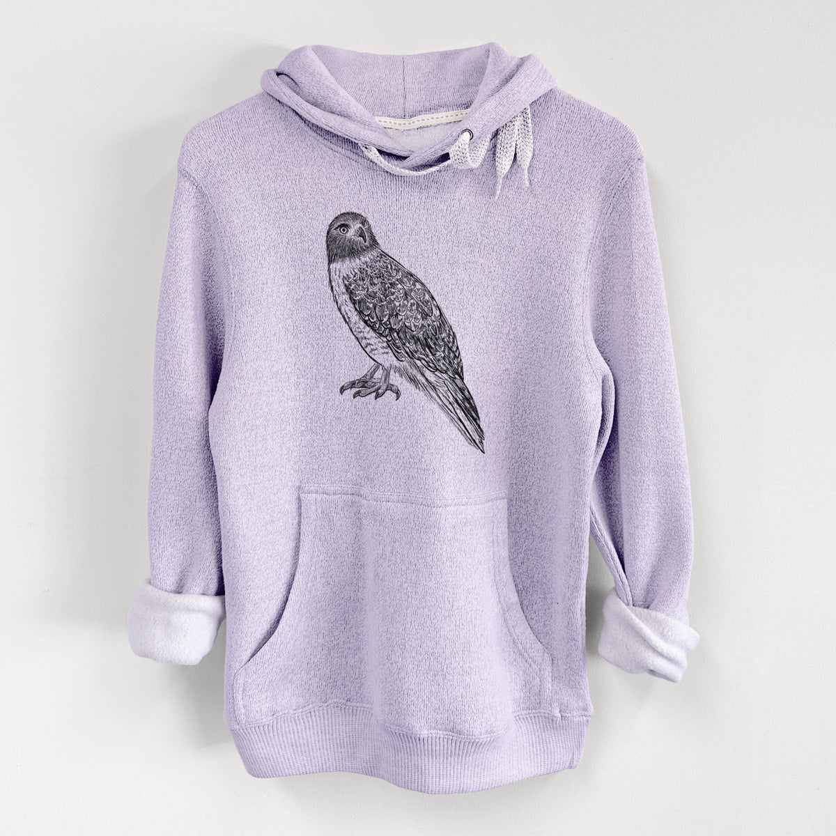 Red-tailed Hawk - Buteo jamaicensis - Knit Hoodie