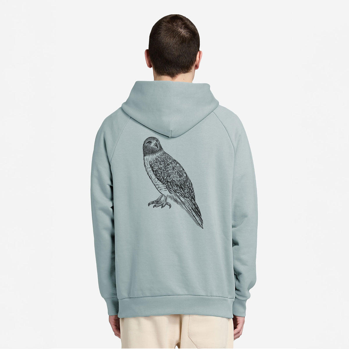 Red-tailed Hawk - Buteo jamaicensis - UltraLuxe Heavyweight French Terry Hoodie