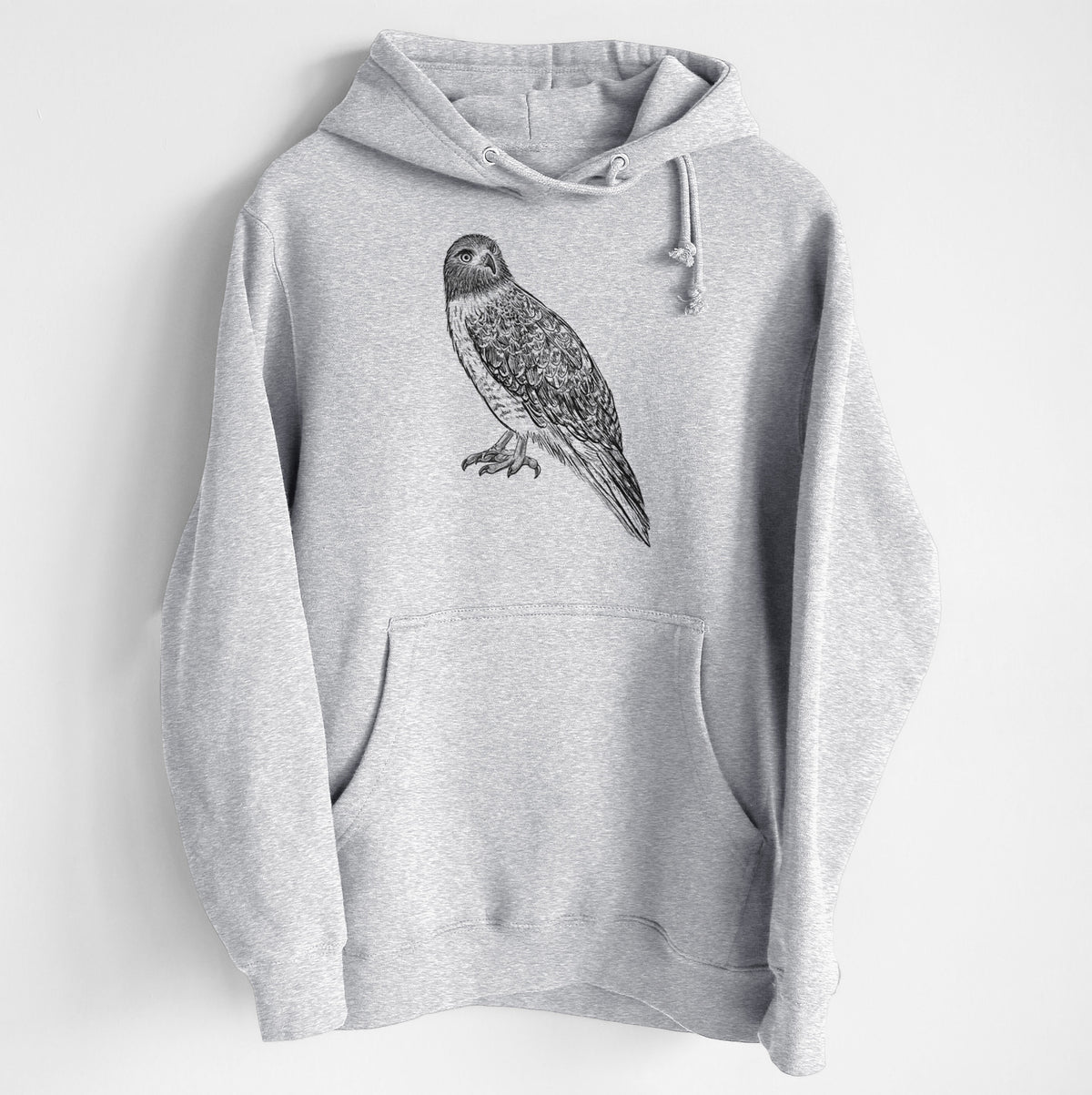 Red-tailed Hawk - Buteo jamaicensis - Heavyweight Fleece Hoodie