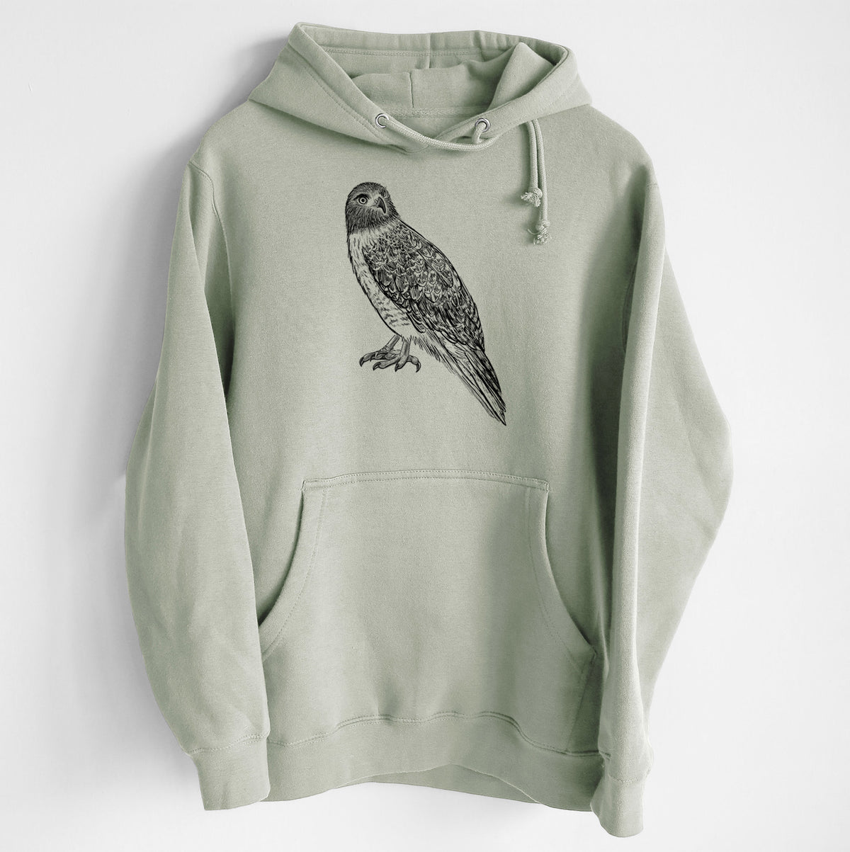 Red-tailed Hawk - Buteo jamaicensis - Heavyweight Fleece Hoodie