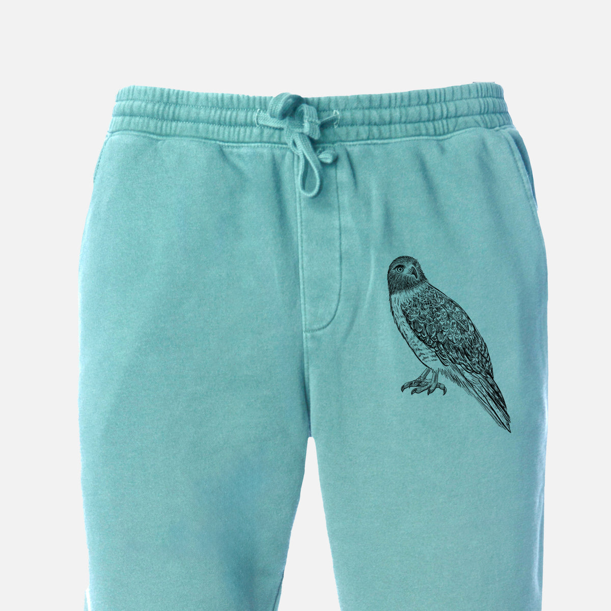 Red-tailed Hawk - Buteo jamaicensis - Unisex Pigment Dyed Sweatpants