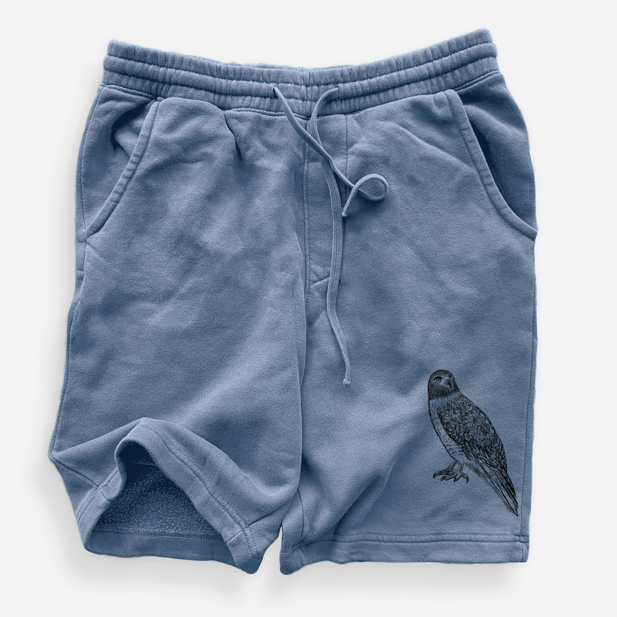 Red-tailed Hawk - Buteo jamaicensis - Unisex Pigment Dyed Shorts
