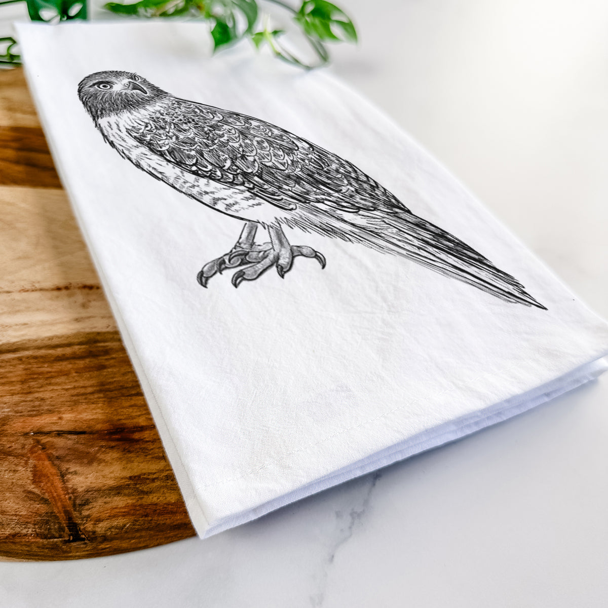 Red-tailed Hawk - Buteo jamaicensis Tea Towel