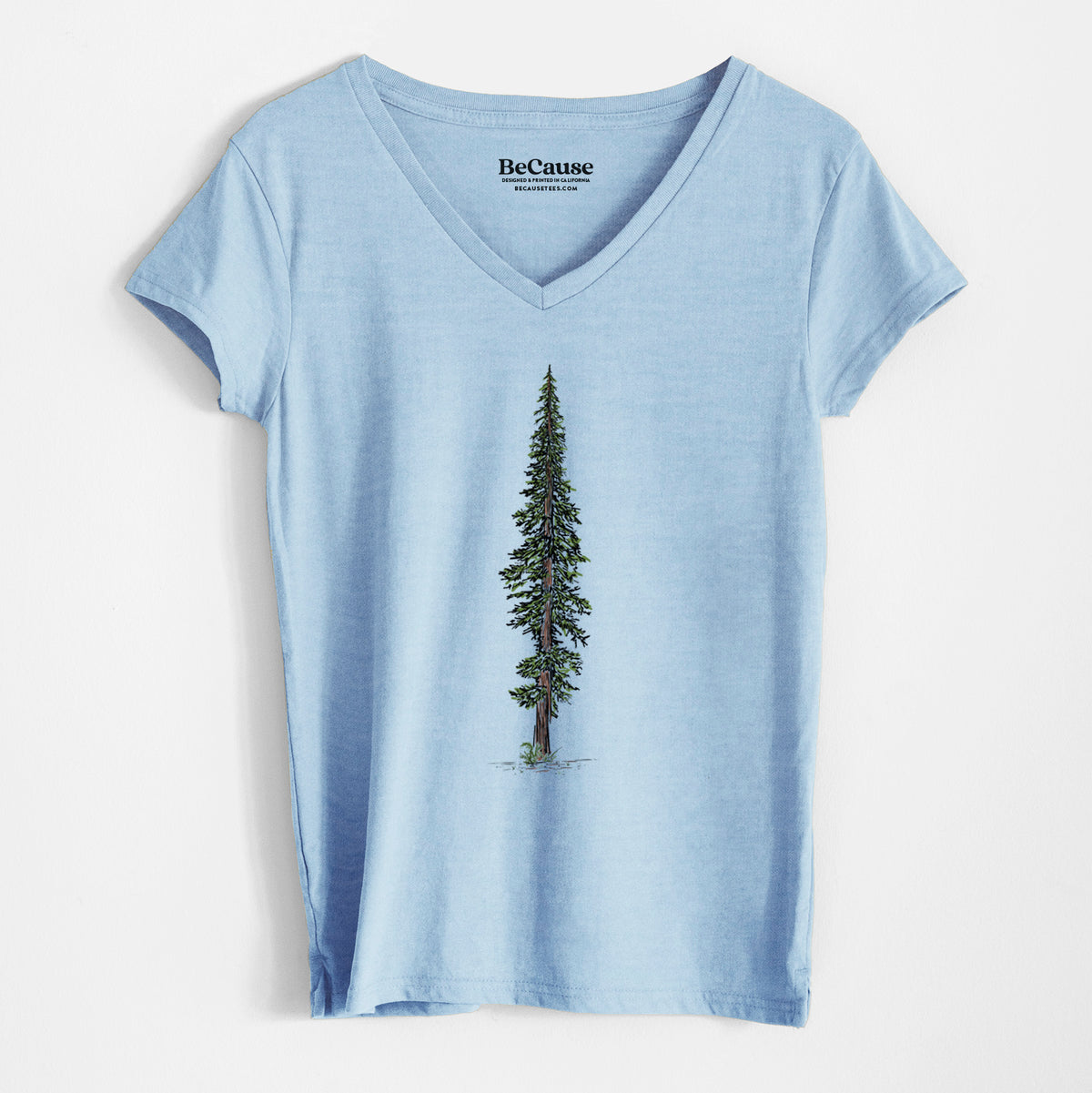 Lone Redwood - Women&#39;s 100% Recycled V-neck