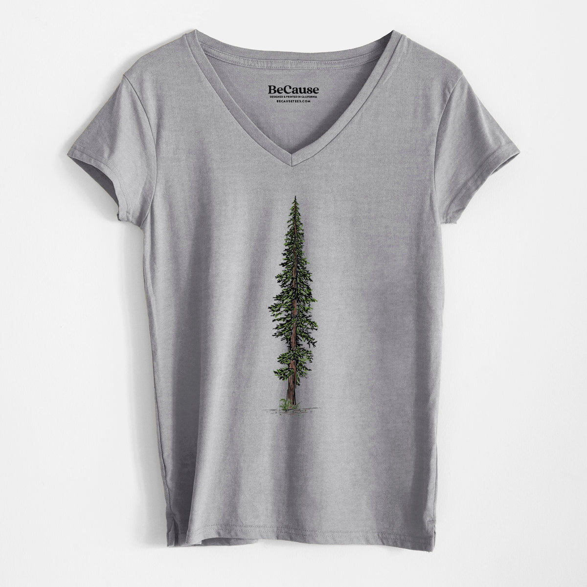 Lone Redwood - Women&#39;s 100% Recycled V-neck