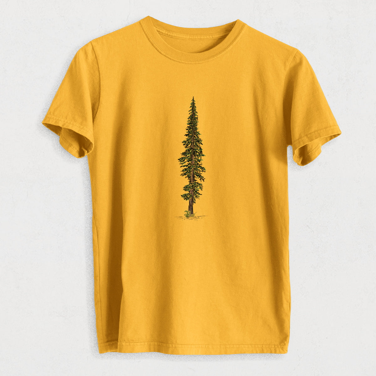 Lone Redwood - Heavyweight Men&#39;s 100% Organic Cotton Tee
