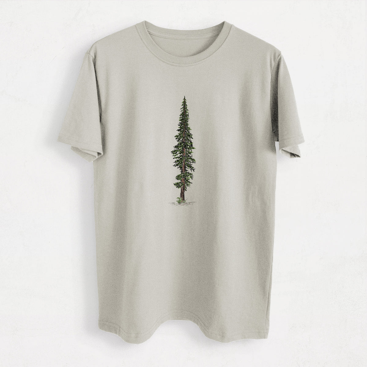Lone Redwood - Heavyweight Men&#39;s 100% Organic Cotton Tee