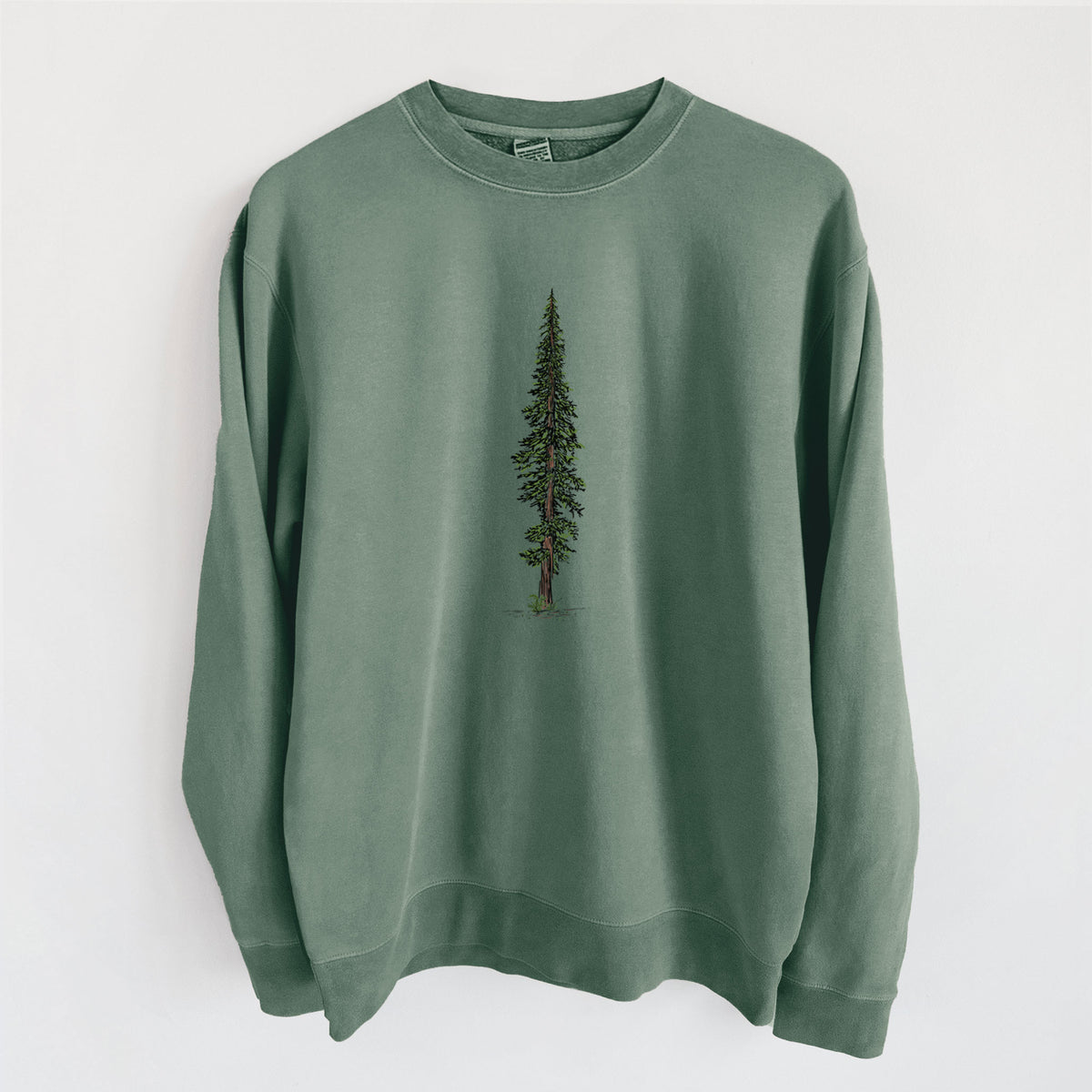 Lone Redwood - Unisex Pigment Dyed Crew Sweatshirt