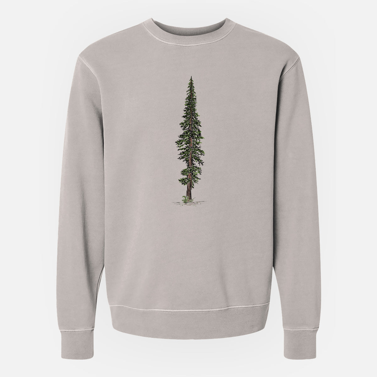 Lone Redwood - Unisex Pigment Dyed Crew Sweatshirt
