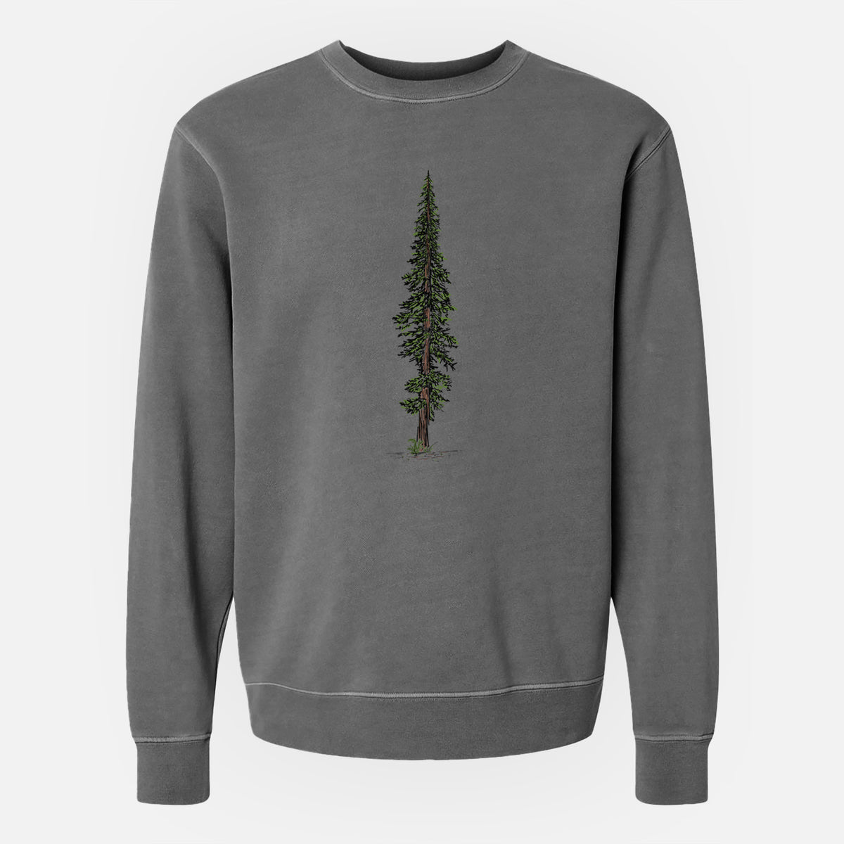 Lone Redwood - Unisex Pigment Dyed Crew Sweatshirt
