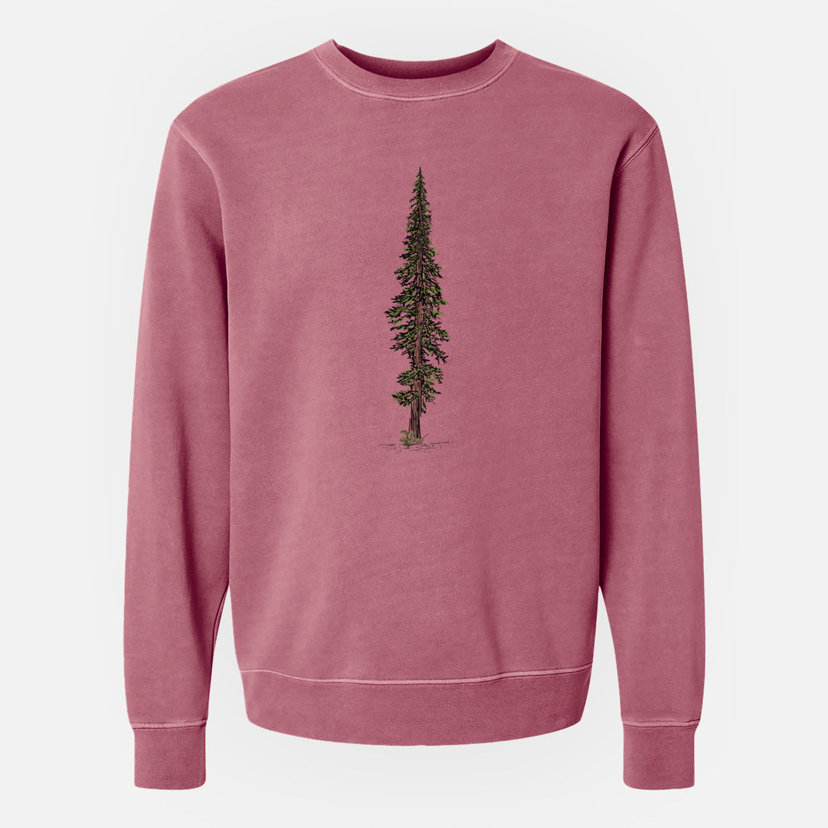 Lone Redwood - Unisex Pigment Dyed Crew Sweatshirt