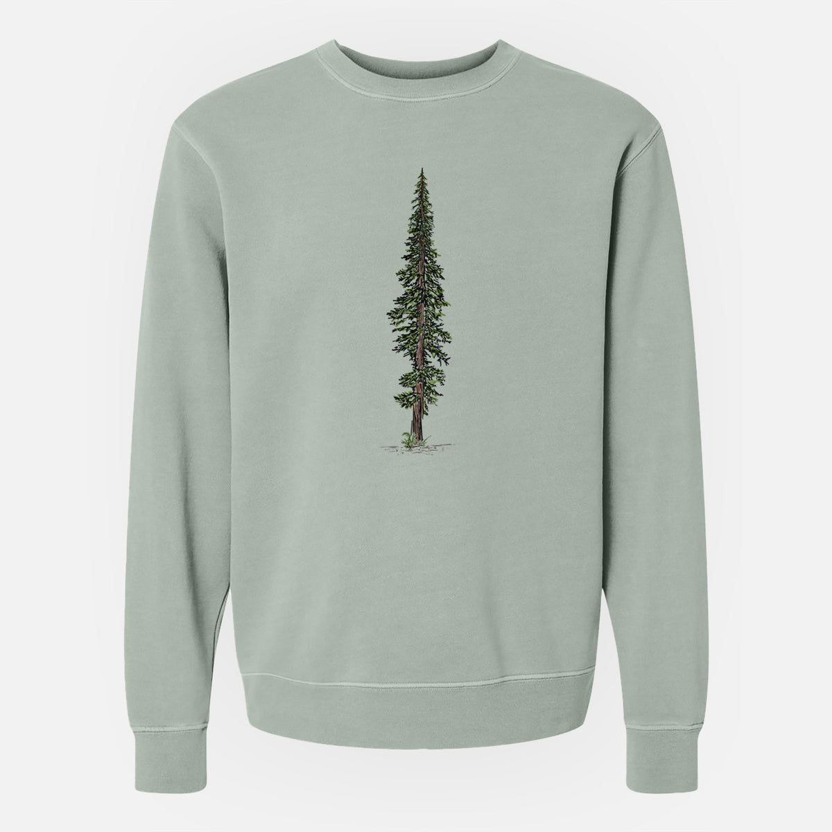 Lone Redwood - Unisex Pigment Dyed Crew Sweatshirt