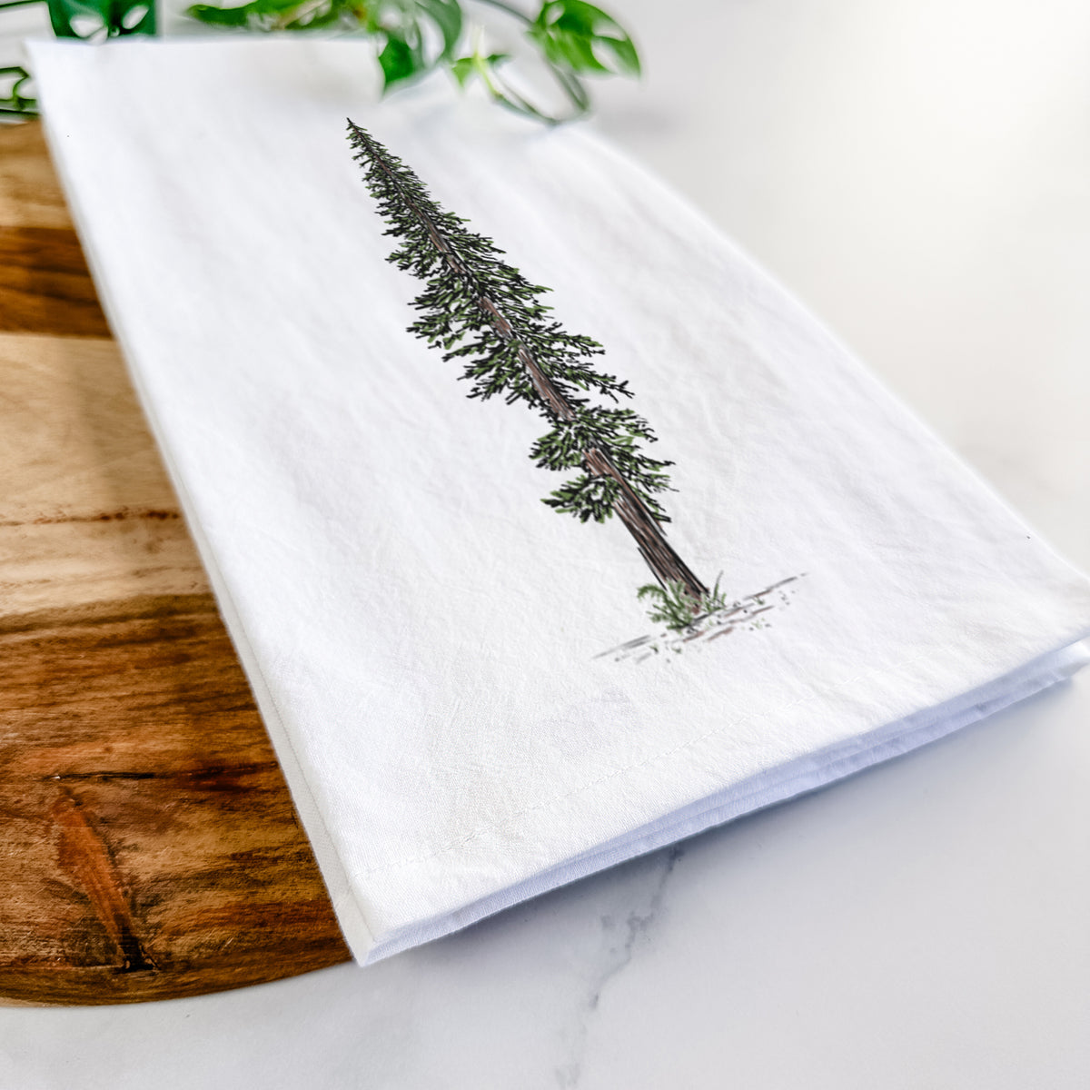 Lone Redwood Tea Towel