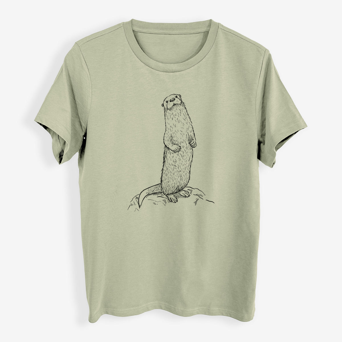 North American River Otter - Lontra canadensis - Womens Everyday Maple Tee